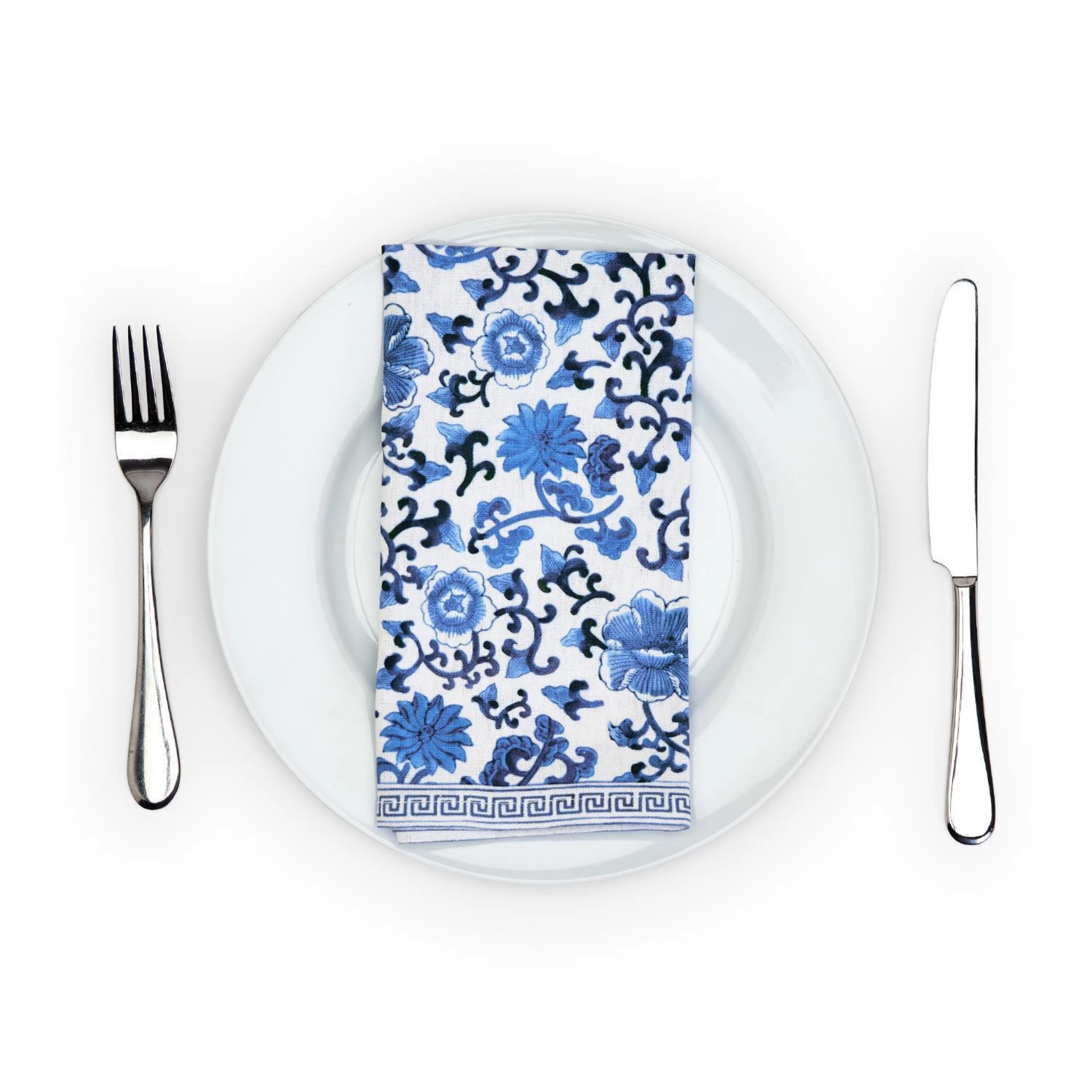 Chinoiserie Blue & White Floral Napkins