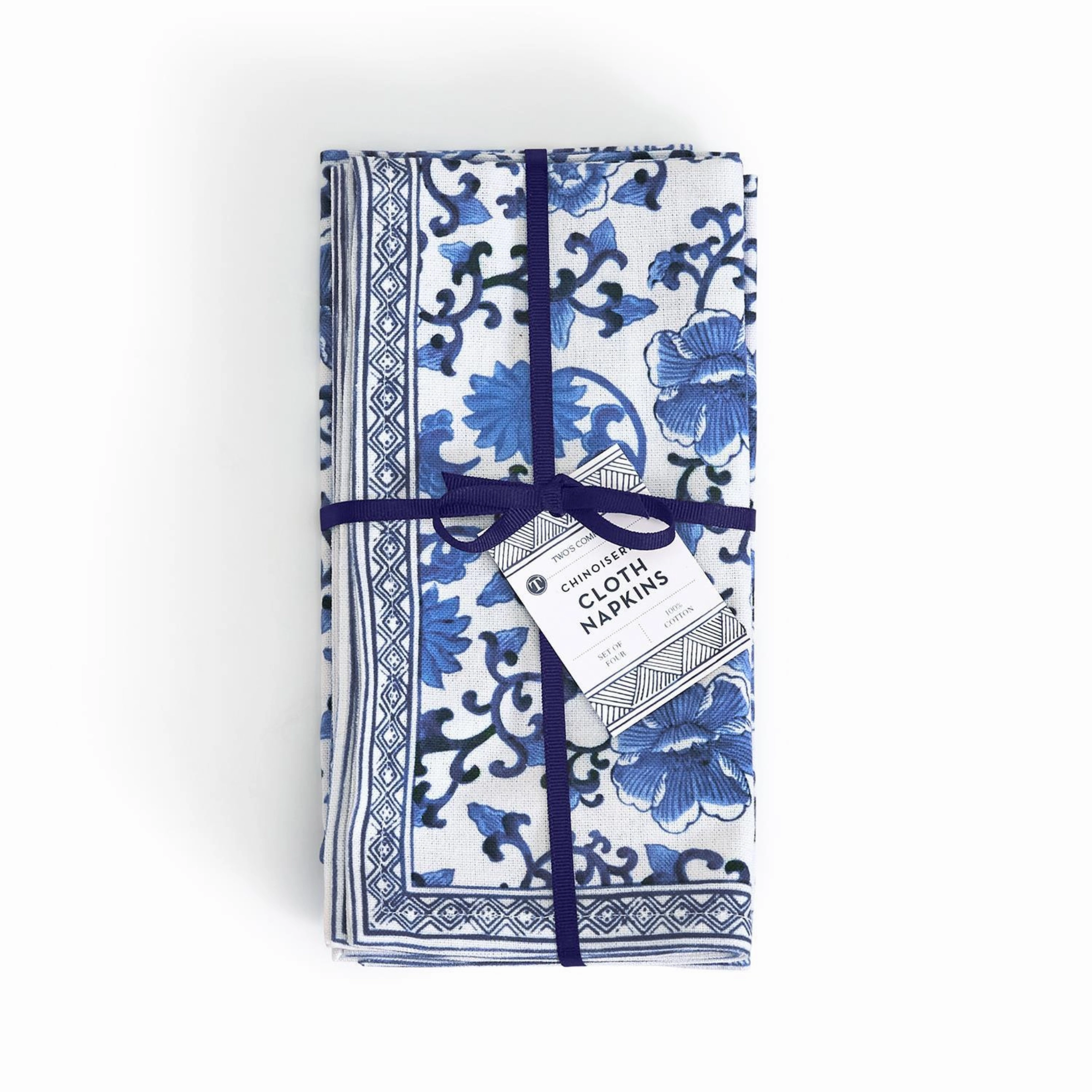 Chinoiserie Blue & White Floral Napkins