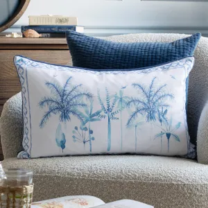 Chora Printed Piped Cushion Cobalt modern fashion rug  