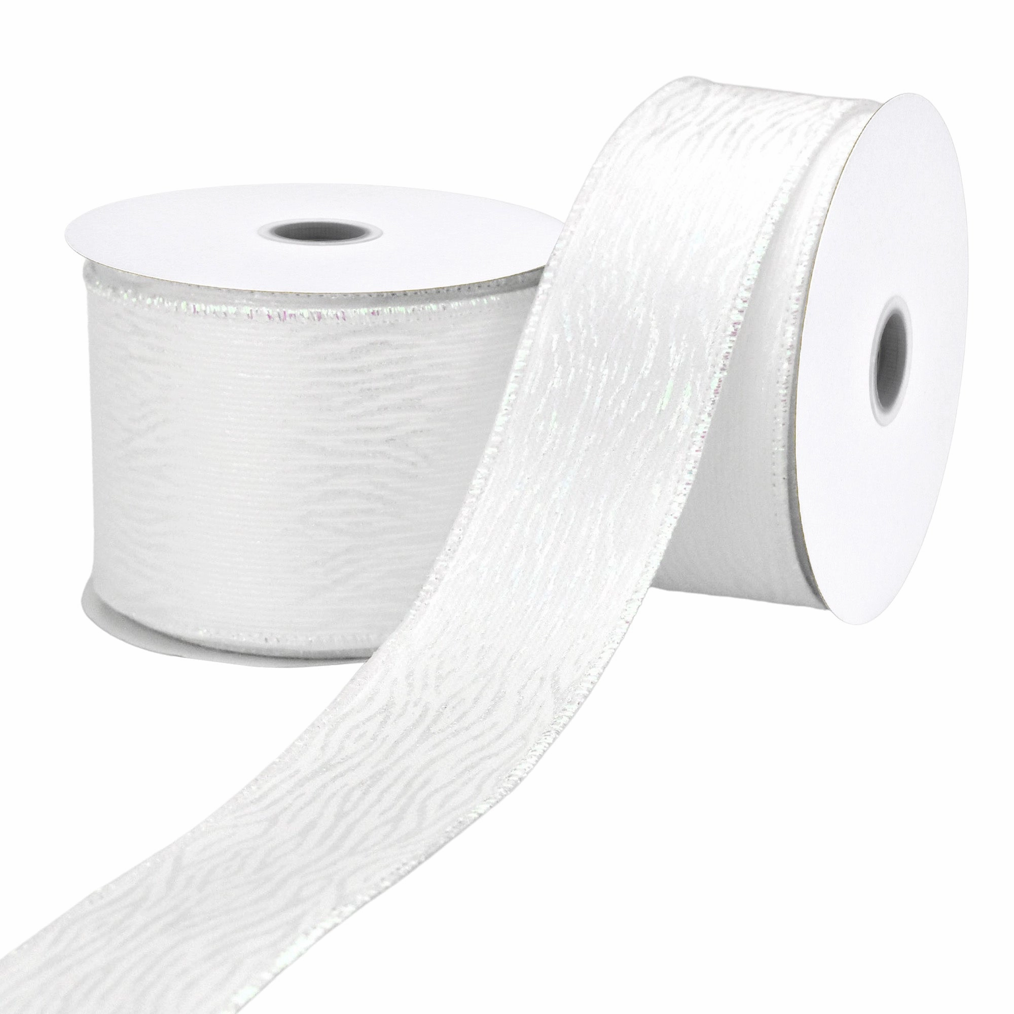 Christmas Embossed Wood Satin Ribbon, 10-yard wooden room decoration