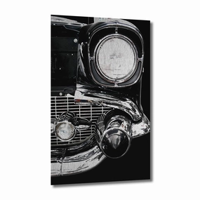 Chrome Oldtimer Brushed on AluDibond framed mural artwork