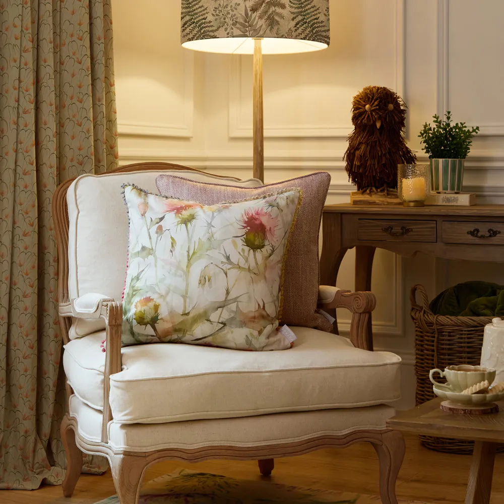 Cirsium Printed Cushion Russet/Cream