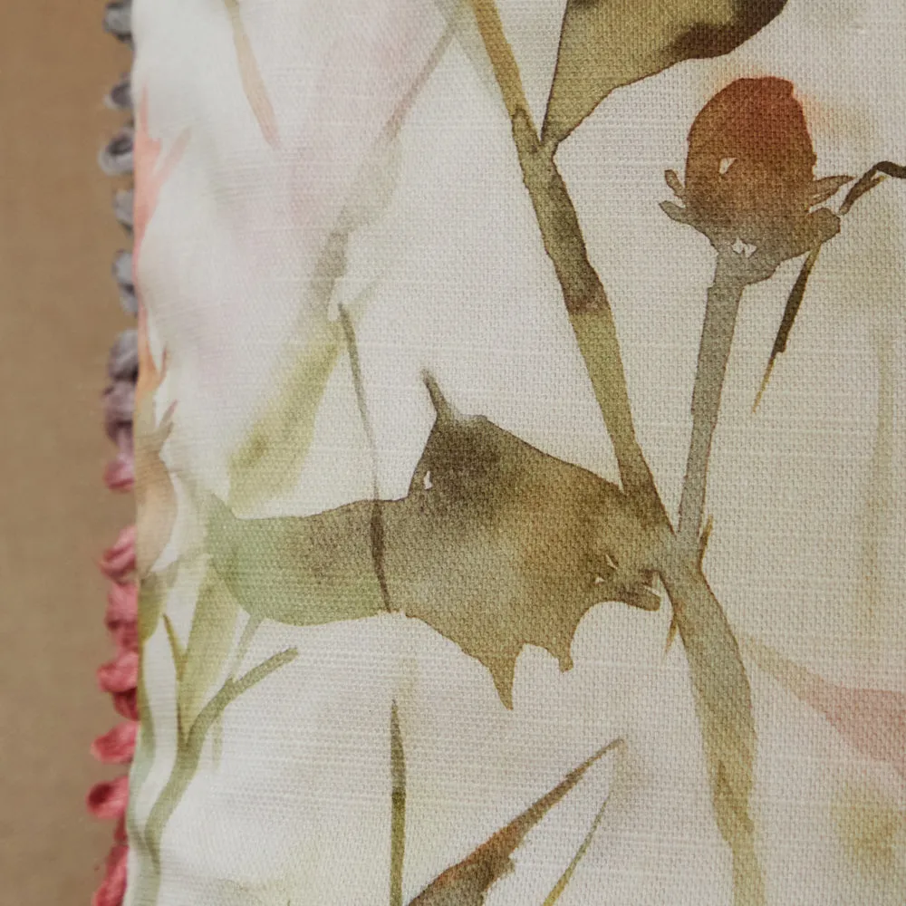 Cirsium Printed Cushion Russet/Cream