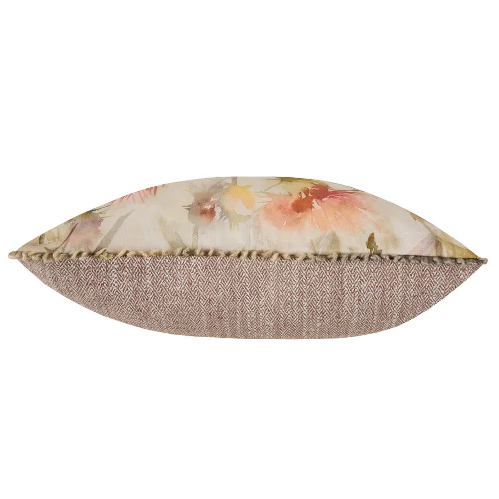 Cirsium Printed Cushion Russet/Cream