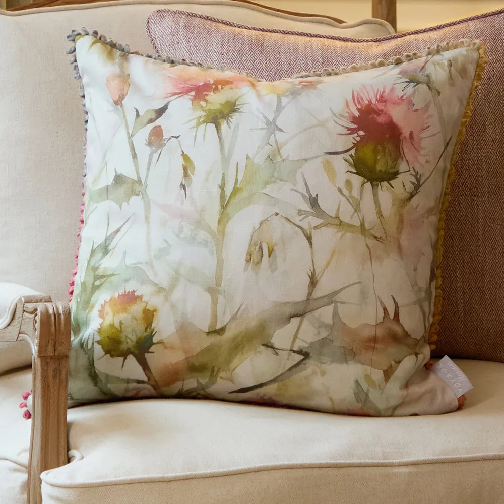 Cirsium Printed Cushion Russet/Cream modern fashion rug  