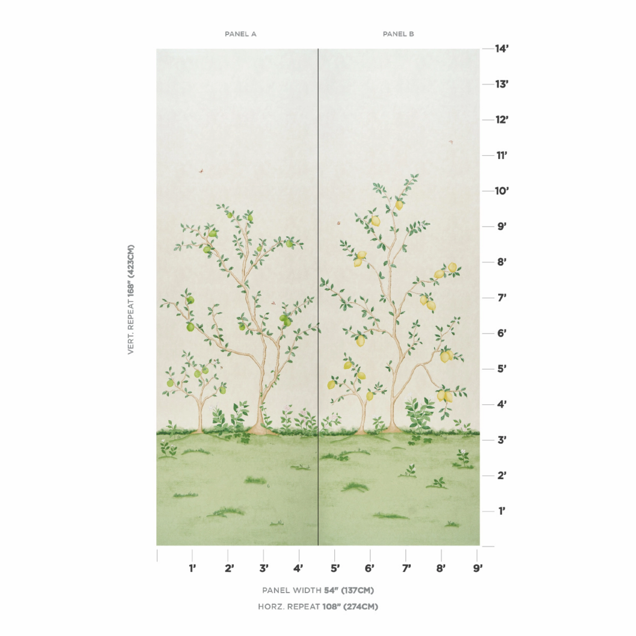 Citrus Blossom 2 Panel Set
