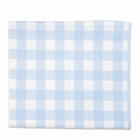 Classic Blue Gingham Tablecloth mini desktop sculpture