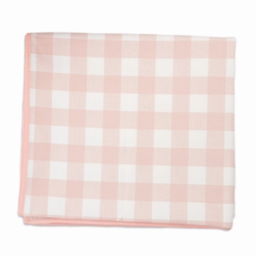 Classic Pink Gingham Tablecloth cute desktop display
