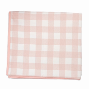 Classic Pink Gingham Tablecloth mini desktop sculpture