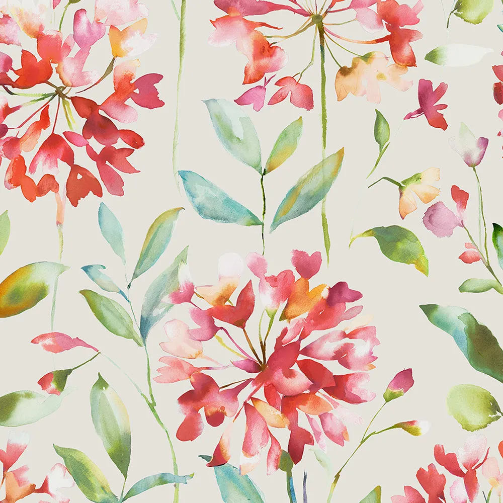 Clovelly Printed Cotton Made to Measure Roman Blinds Russett