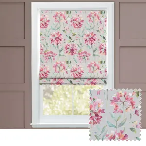 Clovelly Printed Cotton Made to Measure Roman Blinds Russett chic floor carpet  