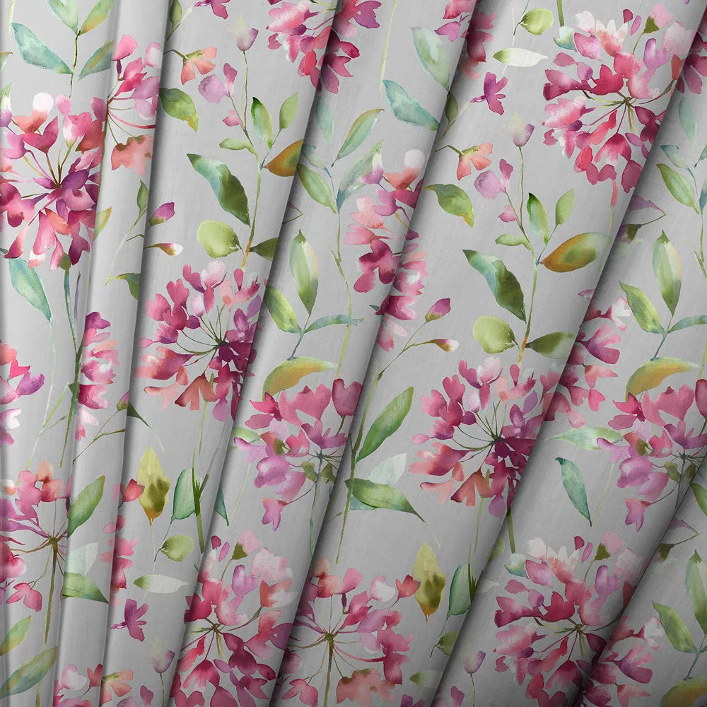 Clovelly Printed Cotton Made to Measure Roman Blinds Stone