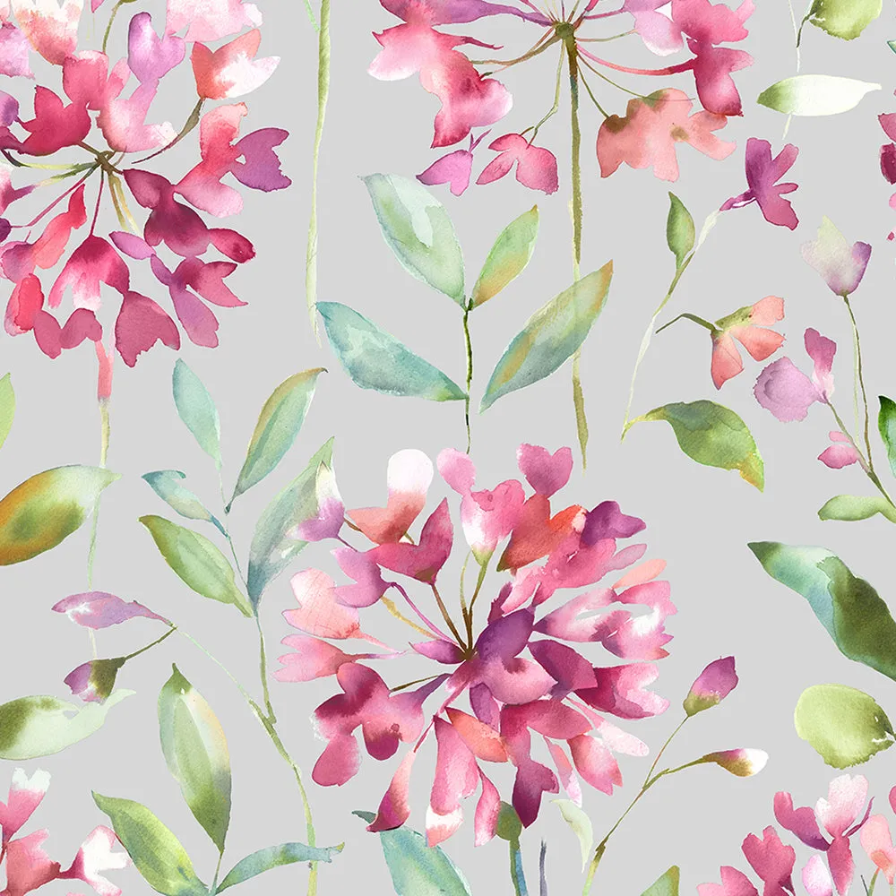 Clovelly Printed Cotton Made to Measure Roman Blinds Stone