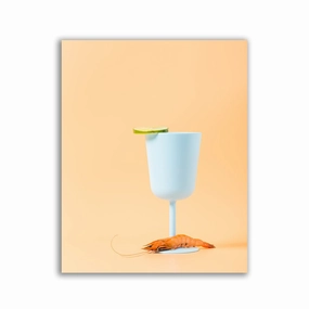 Cocktail Glass framed mural artwork
