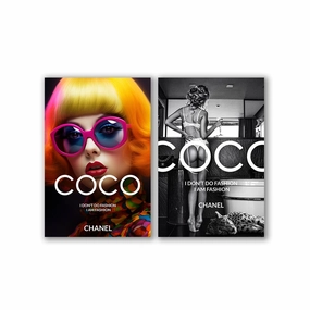 Coco - Duo by Adrian Vieriu framed mural artwork