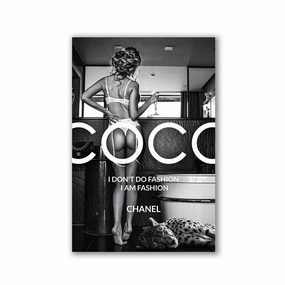 Coco Fashion by Adrian Vieriu framed mural artwork