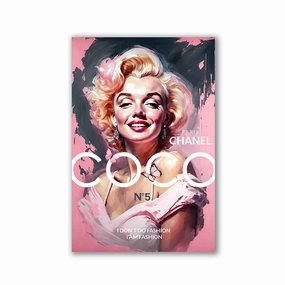 Coco x Monroe No1 by Adrian Vieriu framed mural artwork