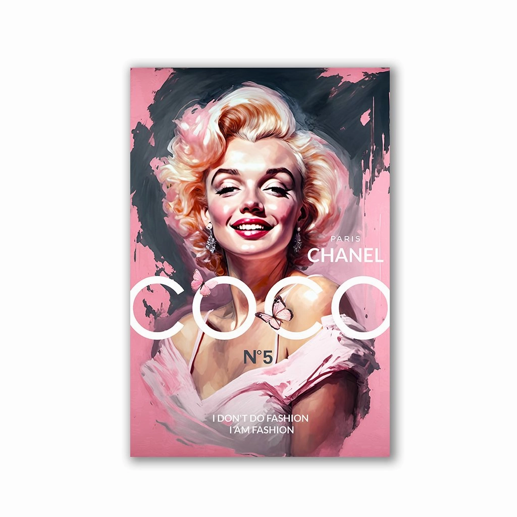 Coco x Monroe No1 by Adrian Vieriu framed mural artwork
