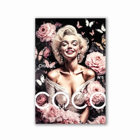 Coco x Monroe No2 by Adrian Vieriu framed mural artwork