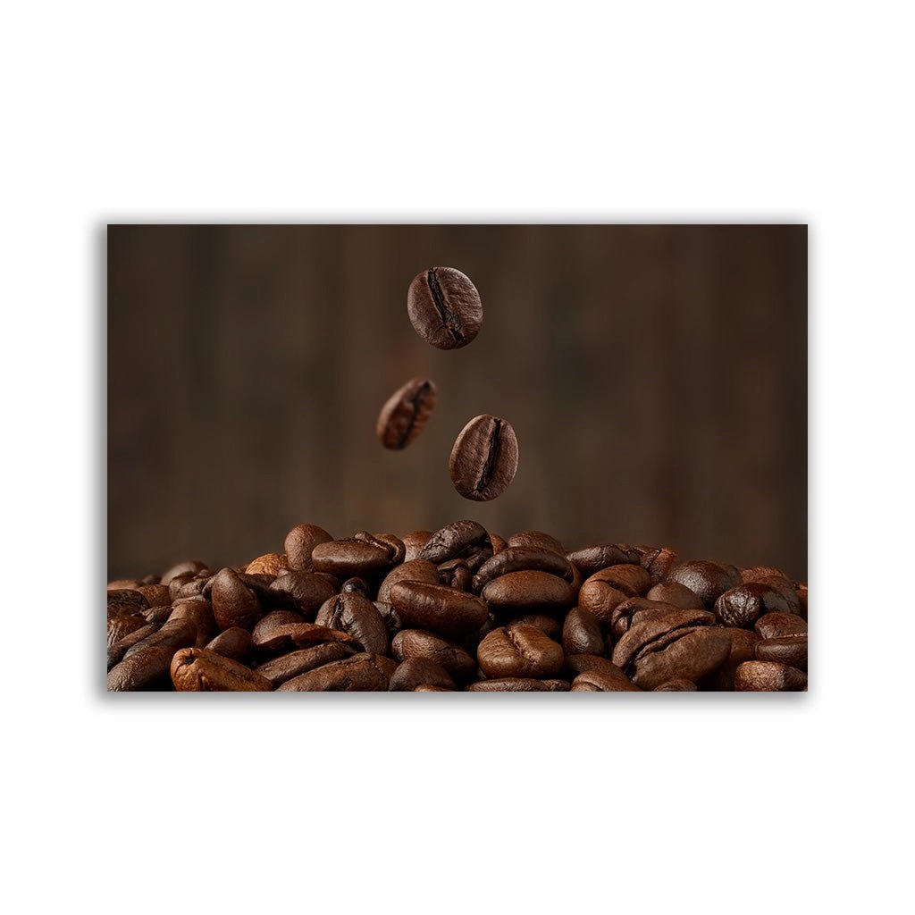 Coffee Beans framed mural artwork