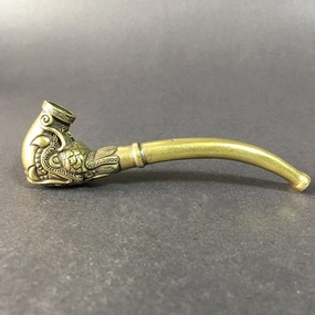 Collectable Chinese Brass ceramic table ornament