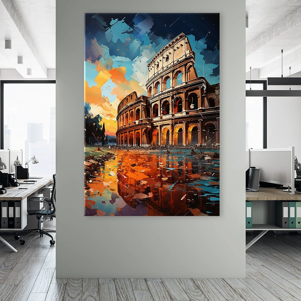 Colloseum in Rome Pop Art by Catill 