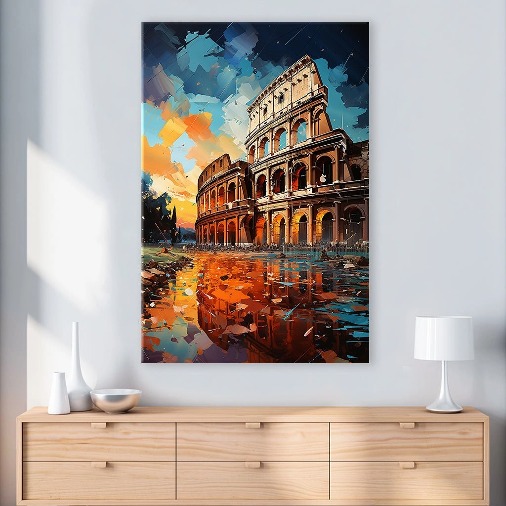 Colloseum in Rome Pop Art by Catill 