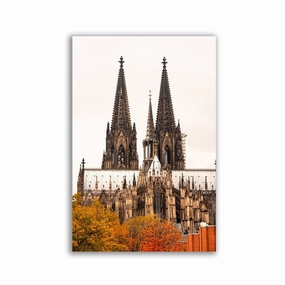 Cologne - High Cathedral Church of Saint Peter framed mural artwork