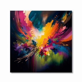 Color Explosion by Nilo framed mural artwork