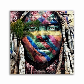 Color Woman framed mural artwork
