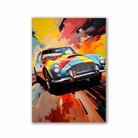 Colorful Aston by Rosa Piazza framed mural artwork