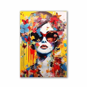 Colorful Elegance by Rosa Piazza framed mural artwork