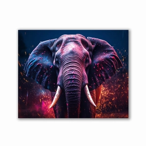 Colorful Elephant by Zenzdesign framed mural artwork