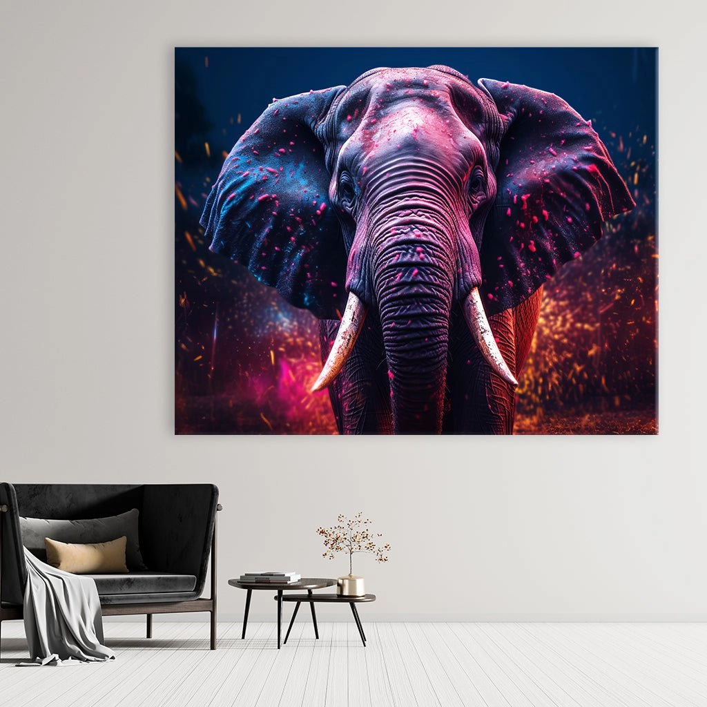 Colorful Elephant by Zenzdesign