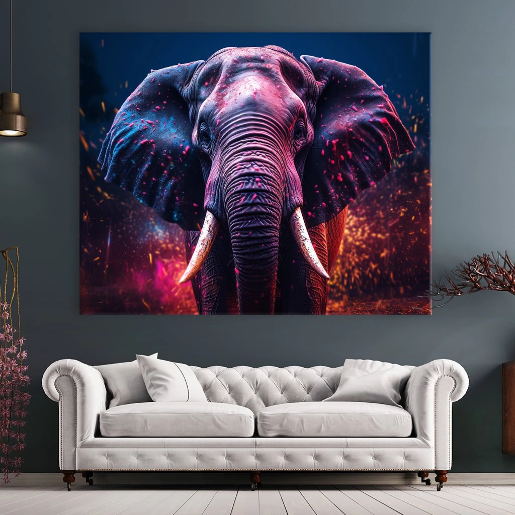 Colorful Elephant by Zenzdesign