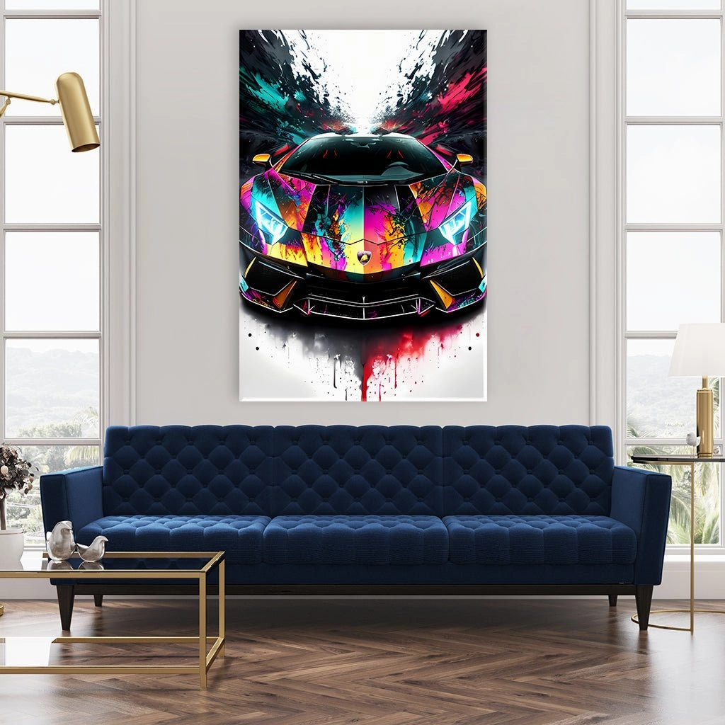 Colorful Lambo No1 by Adrian Vieriu 