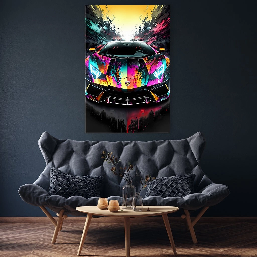 Colorful Lambo No2 by Adrian Vieriu 