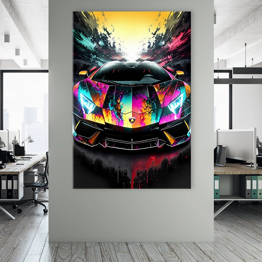 Colorful Lambo No2 by Adrian Vieriu 