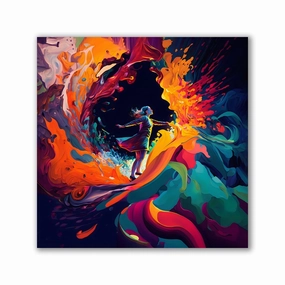 Colorful Revelations by Affengeile Intelligence framed mural artwork