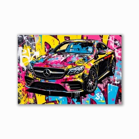 Colorful Ride by Adrian Vieriu framed mural artwork