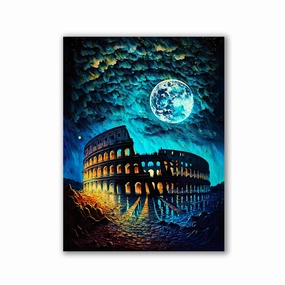 Colosseum by Markus Mikolai framed mural artwork