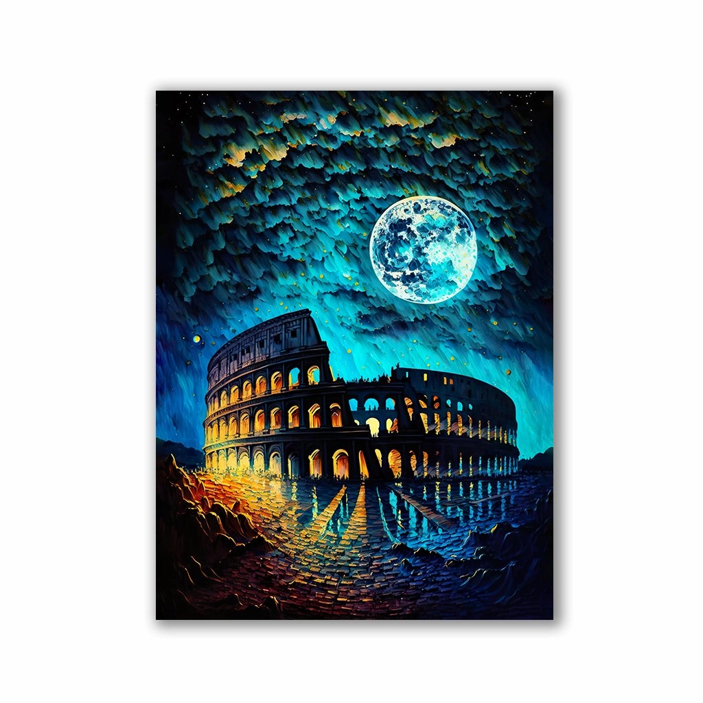 Colosseum by Markus Mikolai framed mural artwork