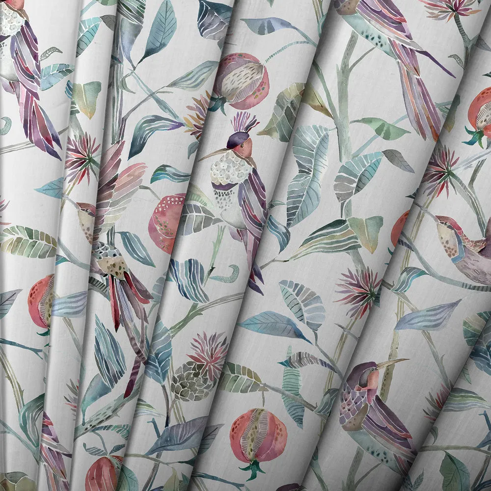 Colyford Printed Cotton Made to Measure Roman Blinds Loganberry