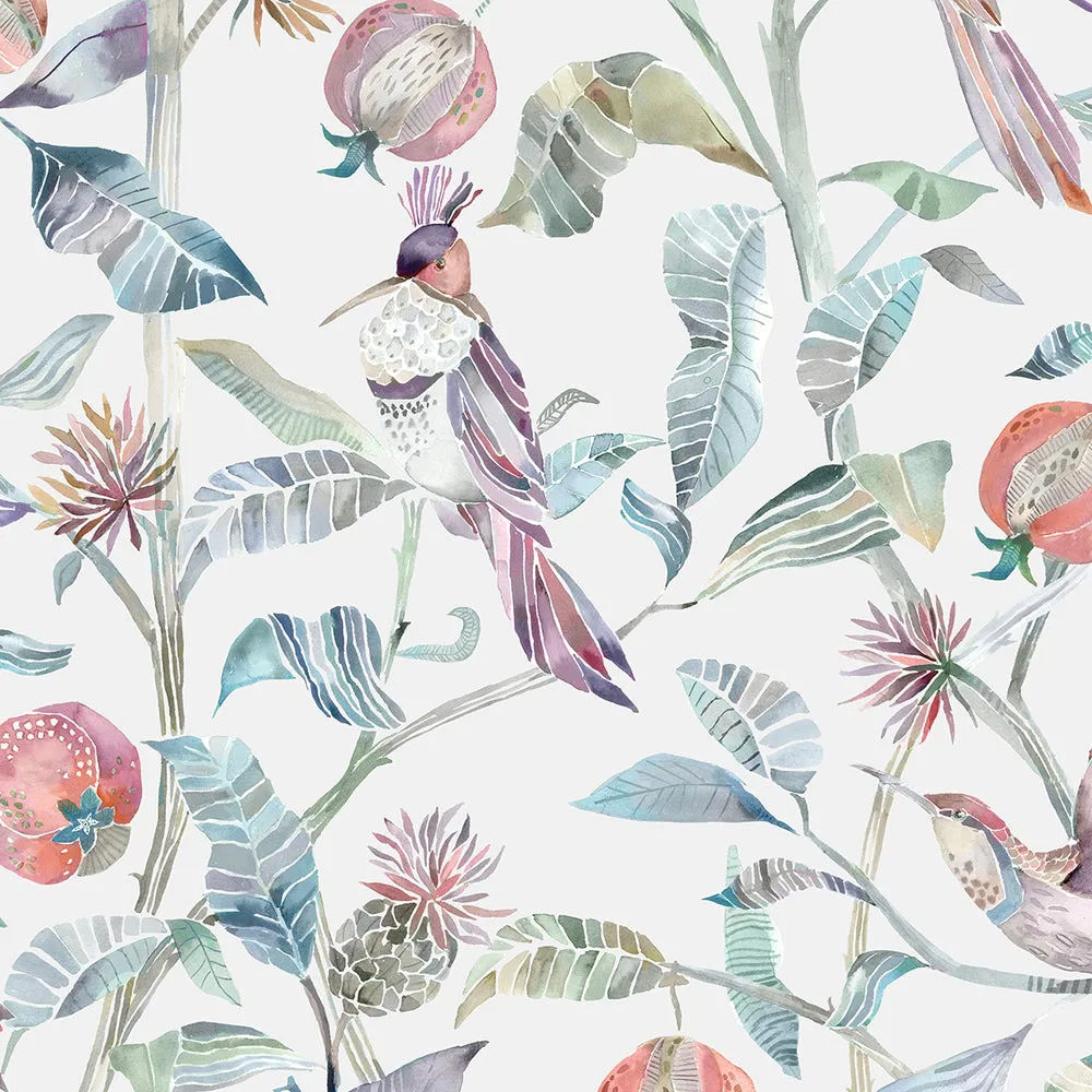 Colyford Printed Cotton Made to Measure Roman Blinds Loganberry