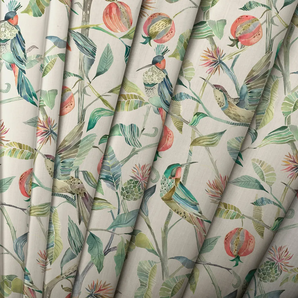 Colyford Printed Cotton Made to Measure Roman Blinds Pomegranate