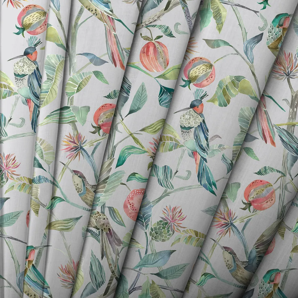 Colyford Printed Cotton Made to Measure Roman Blinds Silver