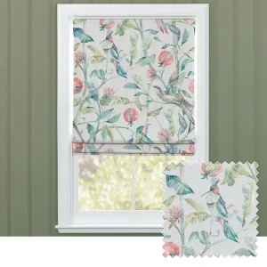 Colyford Printed Cotton Made to Measure Roman Blinds Silver chic floor carpet  