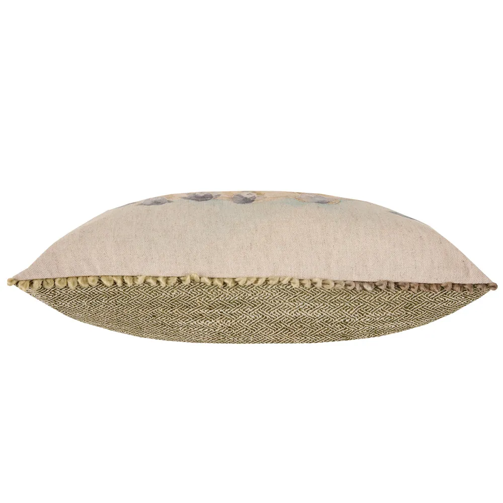Come By Printed Cushion Cream