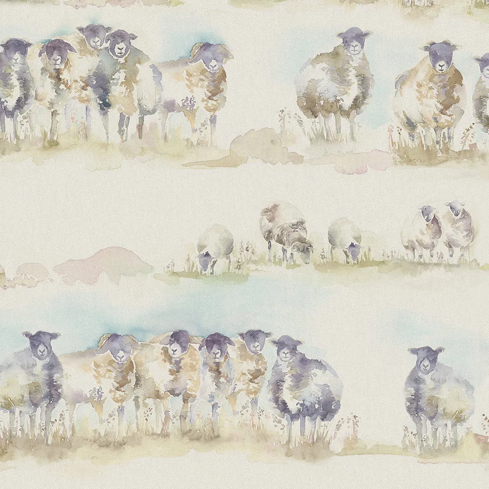 Come By Printed Linen Made to Measure Roman Blinds Natural