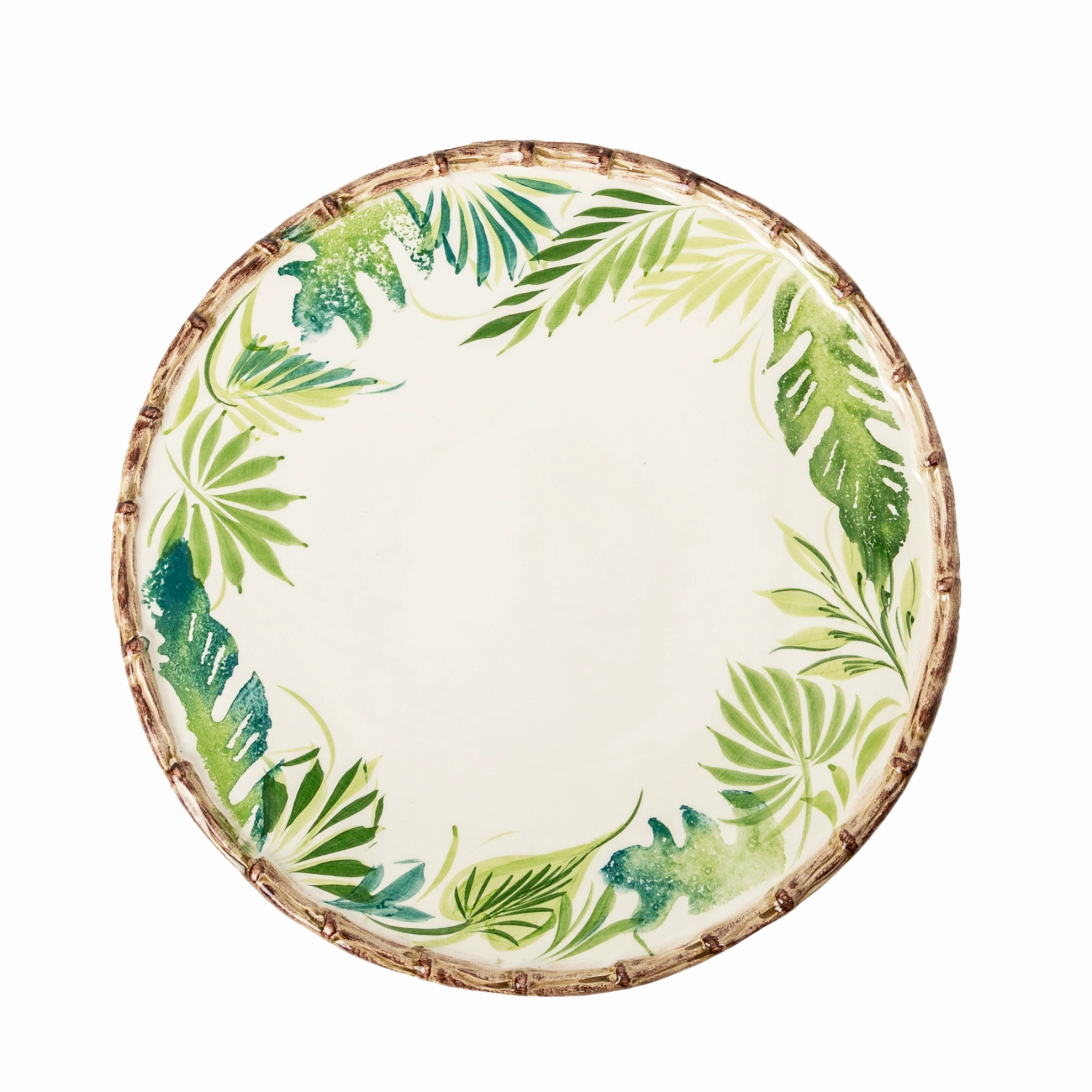 Compagnia Leaves & Bamboo Dinner Plate